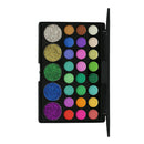 2Pcs Shimmer Matte Eyeshadow Glitter Cosmetic Eyeshadow Palette 29 colors