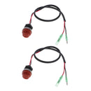 2x Universal Round Starting Switch for Outboard Engines On-Off Control Assembly