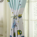 Cartoon Car Print Blackout Curtains Window Blinds Drapes Purdah Home Decor