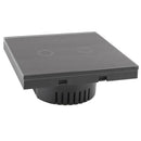 Light Switch 2-Way Touch Screen Wall Switch Single Black Switch A9Z4