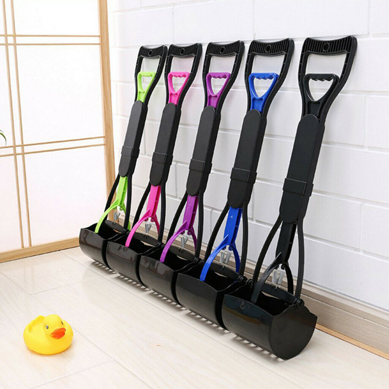 2x Portable Dog Poop Scooper Pet Cleaning Tools W/ Handle For Medium