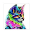 5D DIY Full Drill Square Diamond Painting Color Cat Cross Stitch Embroidery