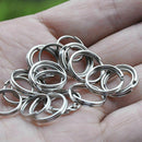 10x in Set Metal Key Holder Split Rings Keyring Keychain AU Keyfob U9O6