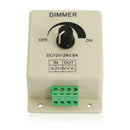 Knob Control LED Dimmer DC 12V 8A Adjustable Single Color Lamp Bulb Strip  FWE