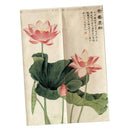 Door Noren Curtains Kitchen Short Cotton Linen Tapestry Lotus 85x120cm
