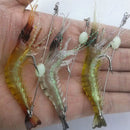 3 Soft Plastic Fishing Lures Tackle Prawn Shrimp Flathead Bream Cod Bass Lure .