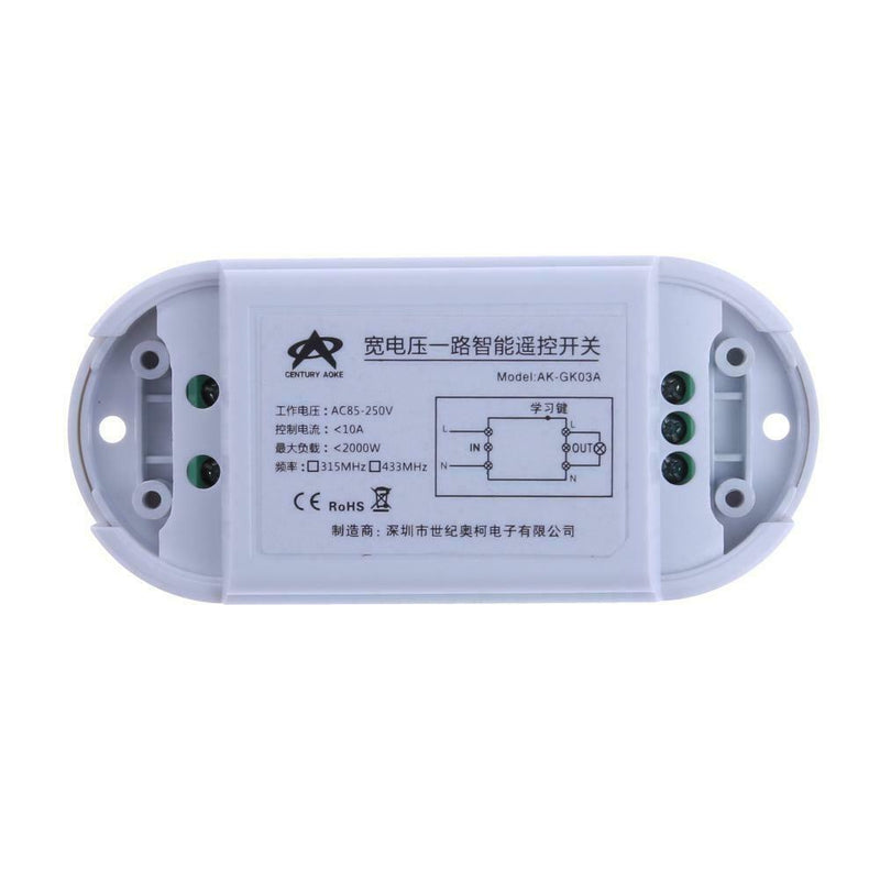 AC 220V One Way Remote Control Power Switch 1000W High Power Wireless Switch