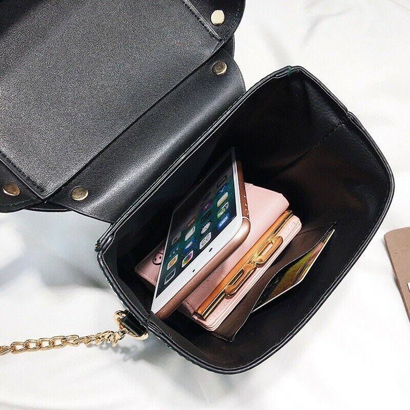 Diamond Box Handbags Mini Crossbody Bag For Women Messenger Bags(Green) I2H7