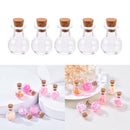Clear Glass Bottles With Corks Sample Small Vials Jars Sample Empty Wholesale