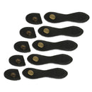 5 Sets Black Leather Buckles Purse Hasp Buttons Clasp for DIY Bag Crafts