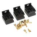3pcs 40A 5PIN Car Auto Automotive  Relay Socket +15pcs Terminal