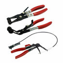 3Pcs Auto/Car Repairs Bent Nose Hose Clamp Pliers Cable Type Flexible Wire