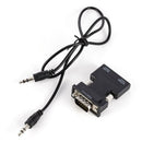 1080P HDMI Female to VGA Male with Audio Output Cable Converter Adapter Lead Top