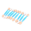 10 Pcs Double End Sponge Eye Shadow Brush Applicators Disposable Makeup Tool LJ