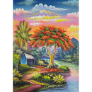 Scenery 5D DIY Full Round Drill Diamond Painting Cross Stitch Art (B849)
