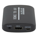 HDMI to Composite RCA Converter Video Audio HDMI Adapter Box Connector Black