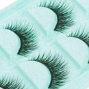 5Pairs Natural Eye Lashes Handmade Messy Cross False Eyelashes Makeup Long F8W0