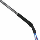Steel Temperature Probe Pt100 RTD Sensor Cable 2M 98 mm 3 Wires -50 ~ 400