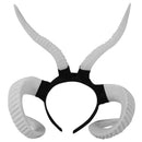 Simulation Horn Horn Headband Goat Black Horn Headdress Witch Ghost Hallowe