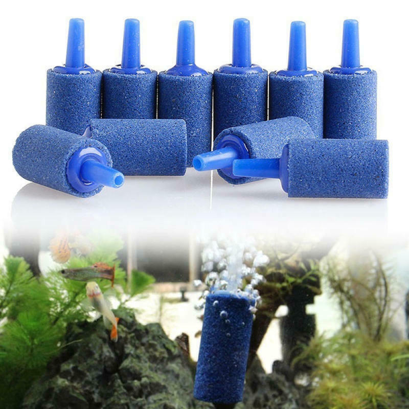 10x Cylinder Aquarium Purification Air Stone Fish Tank Aeration Aerator Diffuser