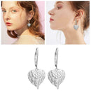 Fashion Heart-shaped Angel Wings Crystal Zircon Stud Earrings Jewelry Fo X2M3
