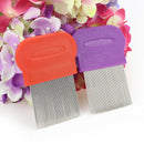 Comb Head Hair Lice Nit Pet Safe Flea Eggs Dirt Dust Remover Steel Tooth Bru Gw