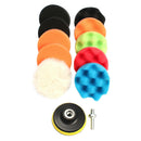 11pcs 3 Inch Buffing Sponge Polishing Pads Kit Set For Car Polisher Buffer