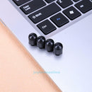 100pcs Plastic Car Truck Bike Tire Tyre Wheel Valve Stems Caps Dust Cover Black