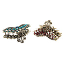 2pcs Metal Hair  Clip Hairpin Rhinestone Retro Gift