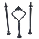 3-Tier Crown-Pattern Cake Cupcake Plate Stand Display Holder Handle Fitting