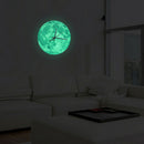 Timelike Glowing Moon Wall Clock Waterproof P Acrylic Luminous Hanging Cloc