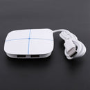 USB Multi-Function Hub Extender, USB 6-In-1 Colorful Luminous Hub with High R5N1