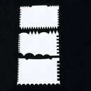 7Pcs Plastic Cake Comb Edge Scraper Baking Cutter Smoother Icing Dough Edger Set