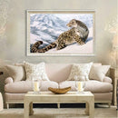 Diamond Embroidery Snow Leopard Round DIY Diamond Painting Cross Stitch