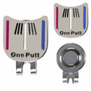 One Putt Golf Alignment Aiming Tool Ball Marker Magnetic Visor Hat Clip Alloy Fa