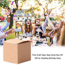 50pcs Thick Kraft Paper Bag Candy Box DIY Gift for Wedding Birthday Party