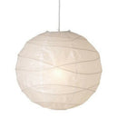 Hanging lampshade, white, paper, 45 x 45 x 45 cm