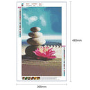 5D DIY Full Drill Diamond Painting Flower Cross Stitch Kits (Stone-k575)