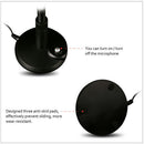 USB Mini Condenser Microphone Stand Desktop Recording Mic For PC Desktop Laptop