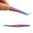 Colorful Professional Tip Tweezer Eyelash Tweezers Set with Gift Wrap for P