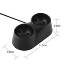 Black dual controller charger dock station stand for ps4/psvr/psvr mov â„–[