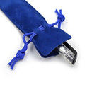 50 Pcs Blue Velvet Pen Pouch Sleeve Holder Single Pen Bag Case Pencil Bag Y1W9