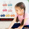 2pcs Candy Color Headband Plush Girls Kid Hair Ties Pompom Lovely Hair Rope