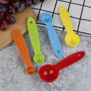 5pcs/set Measuring Spoons Colorful Plastic Measure Spoon Baking Measuring To Gw