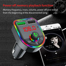 Car Wireless Bluetooth FM Transmitter Quick Charge 2 USB Ports USB Drive
