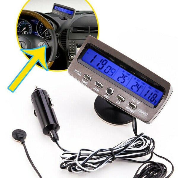 Voltage detector temperature Car Auto Lcd display digital display thermome D4K3