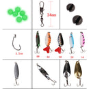125Pcs Fishing Lure Kit Mixed Hard Soft Lures Spoon Baits And Accessories