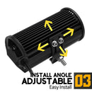 7 Inch 144W 48Led Work Light Bar Spot Beam Driving Fog Lamp Off-Road Tracto