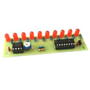 DIY Kit NE555+CD4017 Flash 10 LED Light Lamp Water Electronic Suite Kit