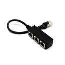 RJ45 Y Splitter Adapter 1 to3 Port Cable For CAT 5/CAT Ethernet Socket LAN H3P4